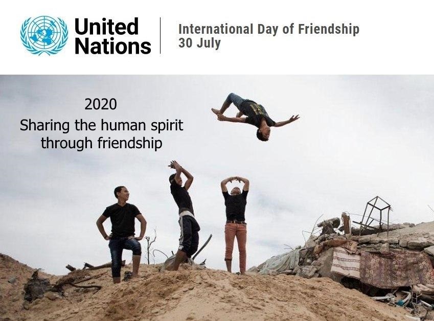 ۳۰ ژوئیه  روز جهانی دوستی است.
